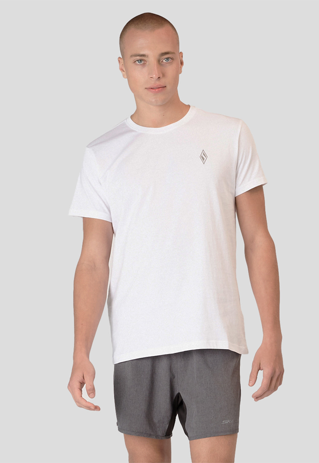 טישירט כותנה עם צווארון עגול