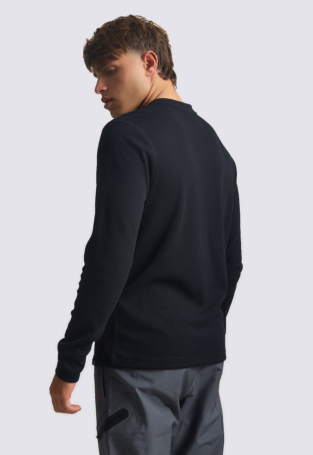 טישירט וופל שרוול ארוך