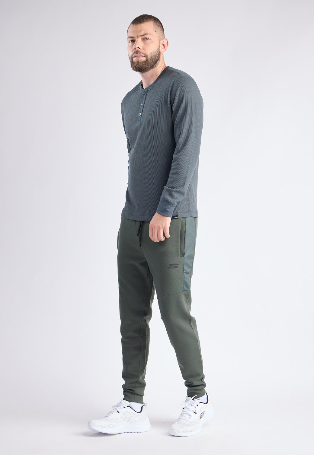 טישירט וופל שרוול ארוך