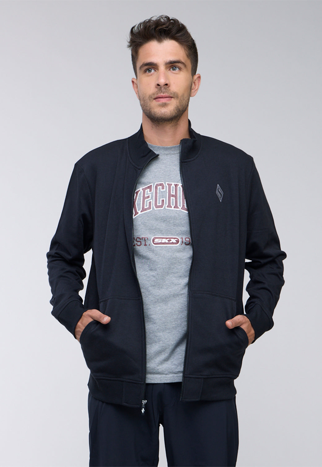 ג'קט פרנצ' טרי עם רוכסן