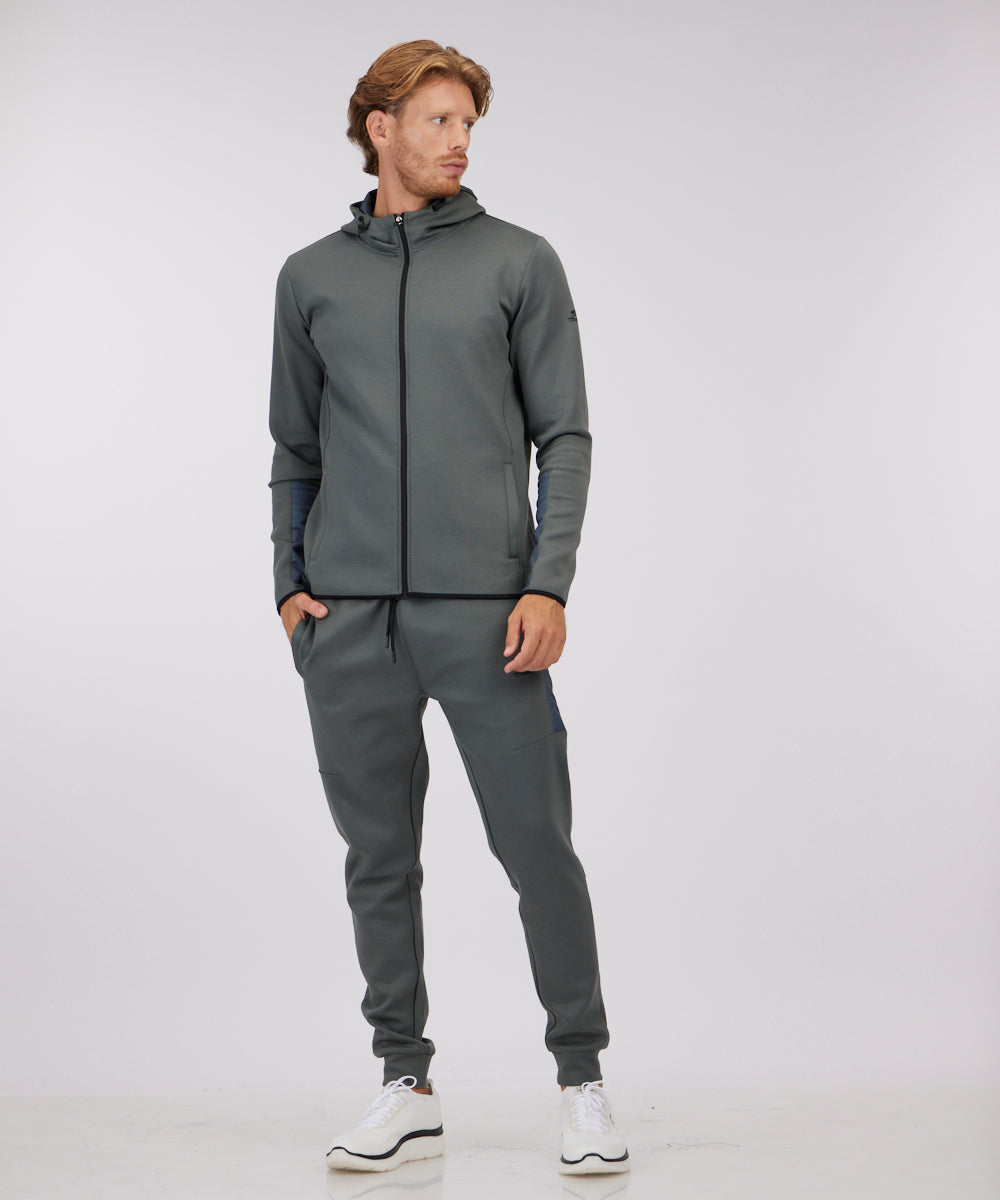 ג'קט אינטרלוק עם קפוצ'ון