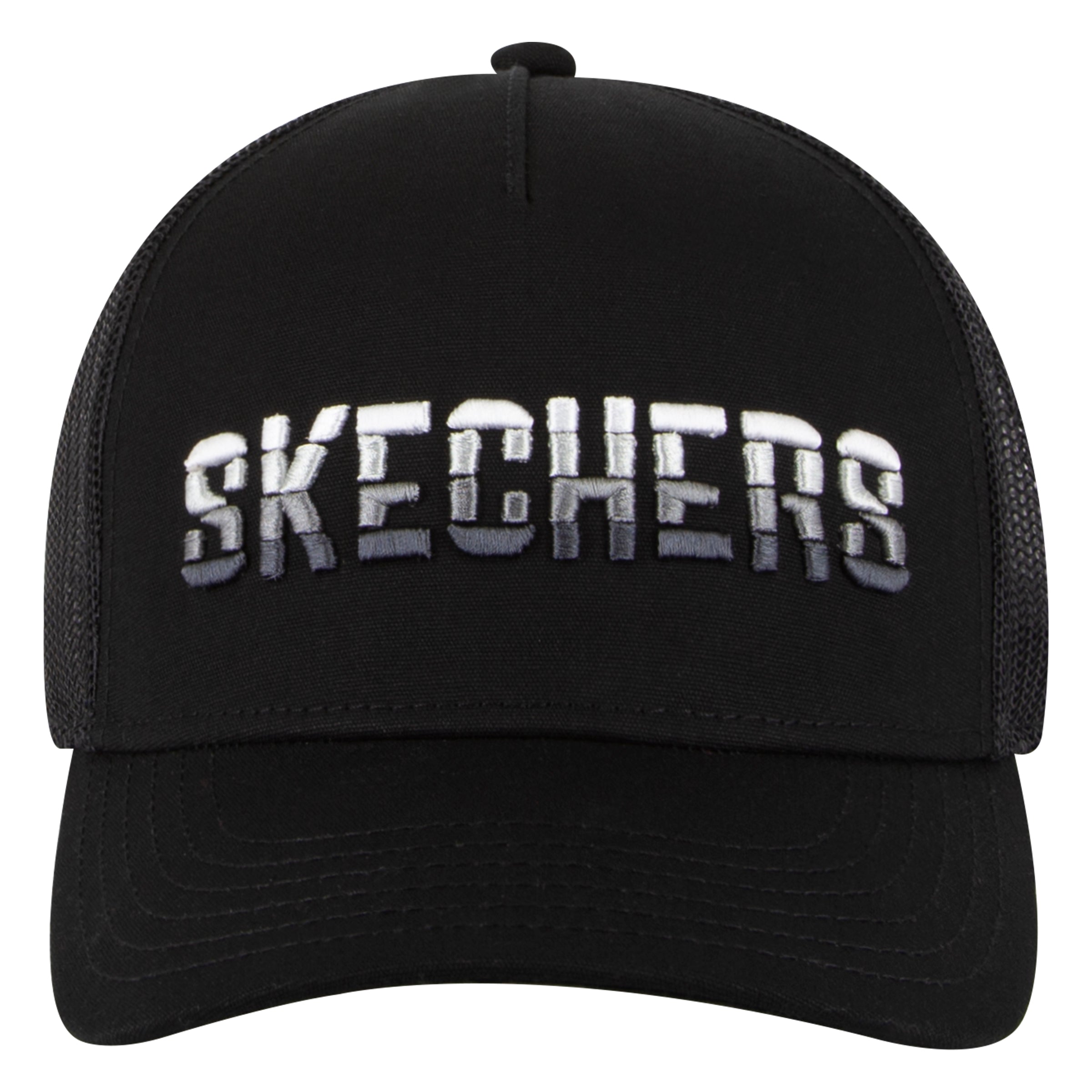 כובע מצחיה עם רשת מאחור ולוגו