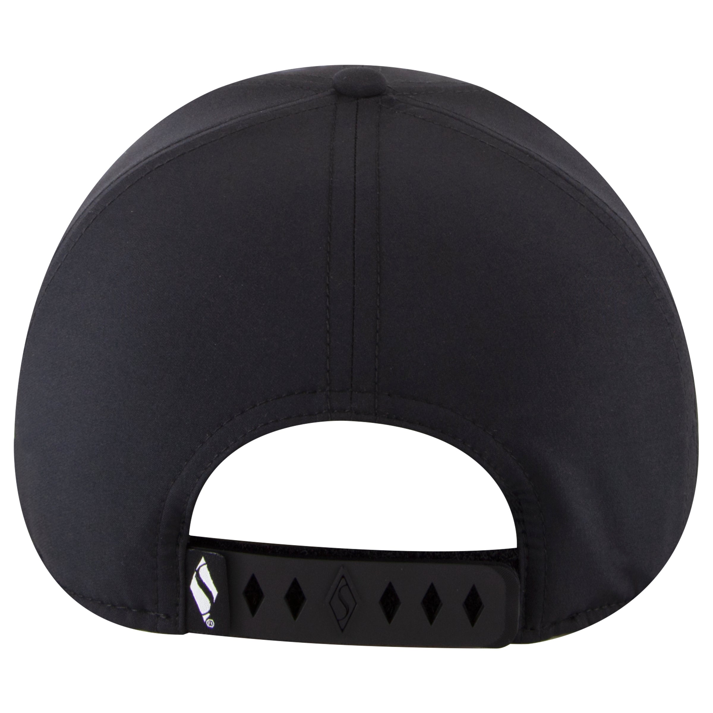 כובע שחור עם לוגו פרחוני