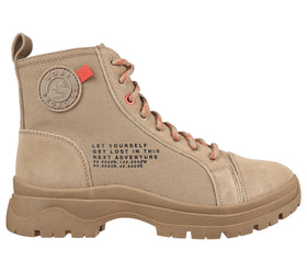 מגפי זמש נשים | BOBS Broadies - Combat Cutie צבע: בז'