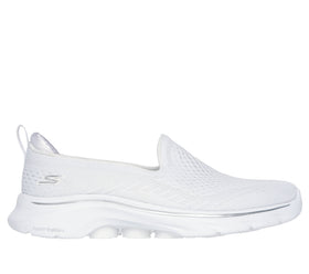 נעלי הליכה סליפ-און נשים | GOwalk 7 - Vina צבע: לבן