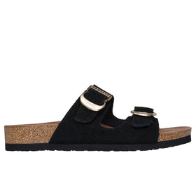 כפכפי נוחות נשים | Arch Fit Granola - Boho Chic צבע: שחור