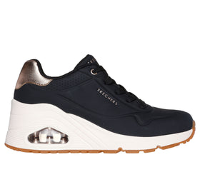 סניקרס פלטפורמה לנשים | UNO Wedge - Hi Steps צבע שחור