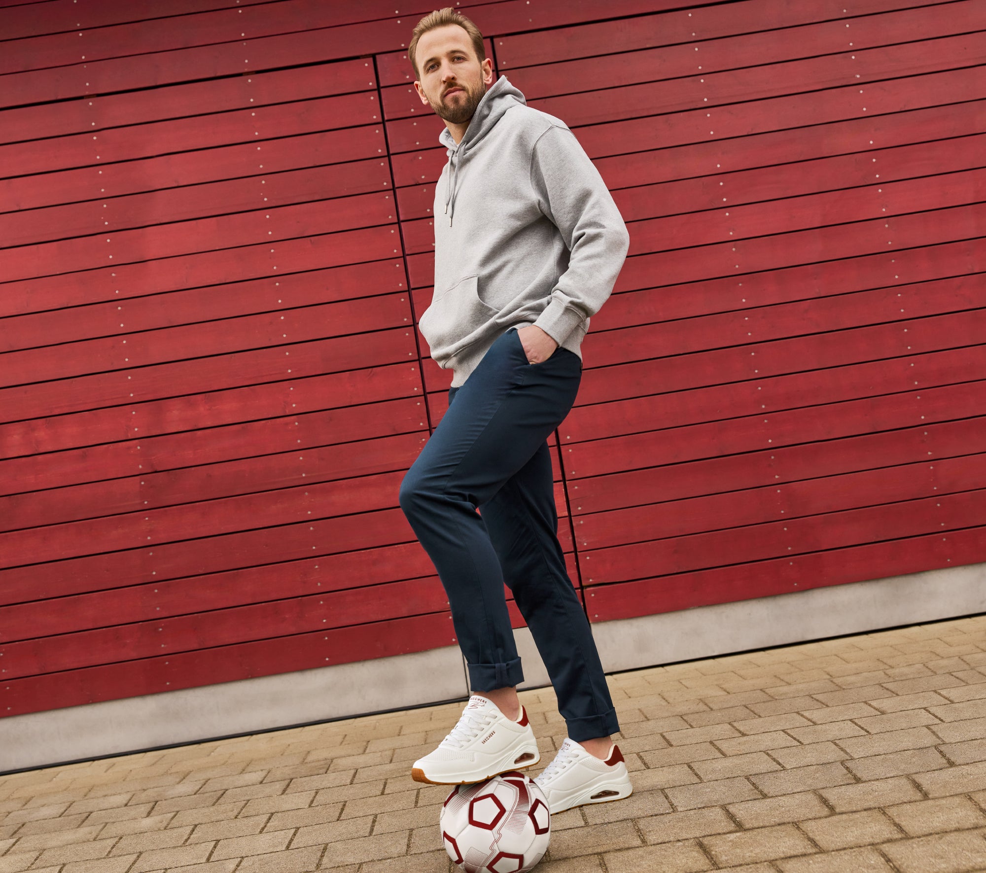 סניקרס הארי קיין גזרה רחבה גברים | Off Pitch Collection: Uno - Harry Kane Air