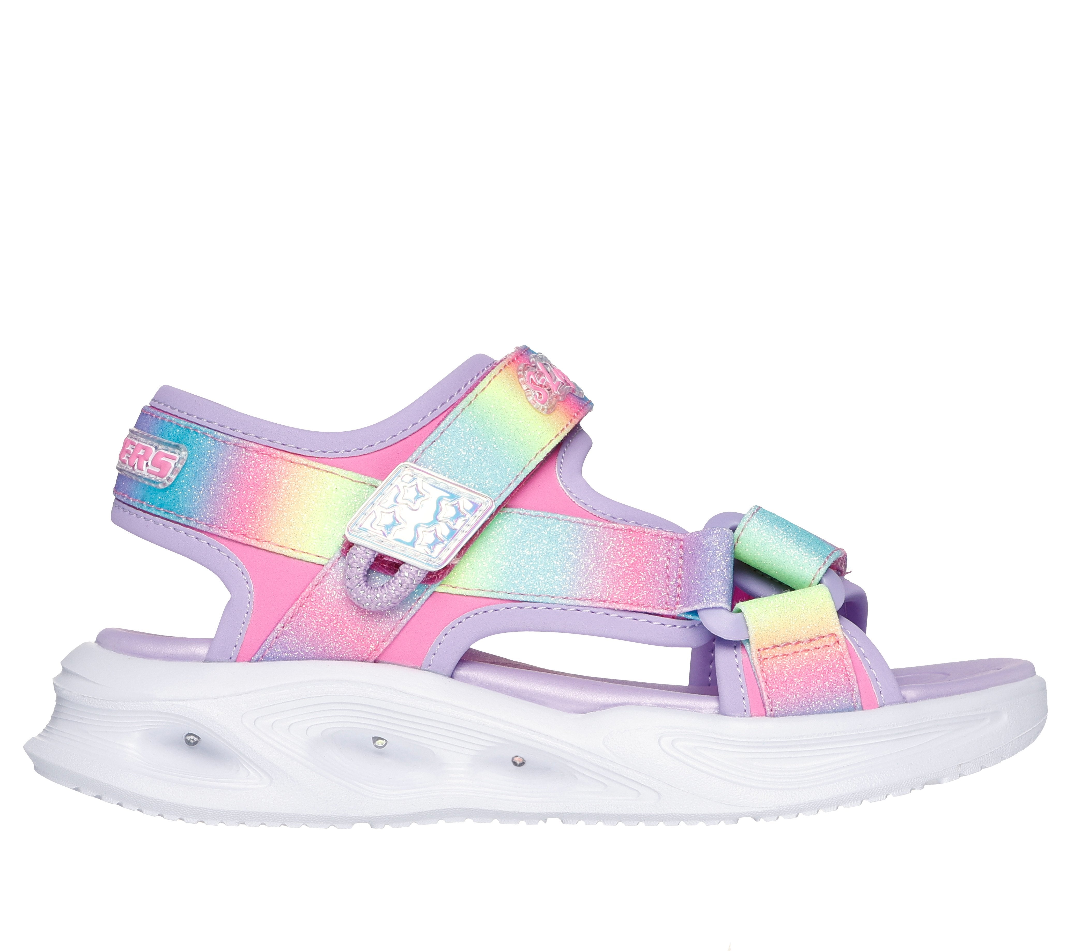 סנדלי אורות לבנות | Sola Glow - Rainbow Rizz