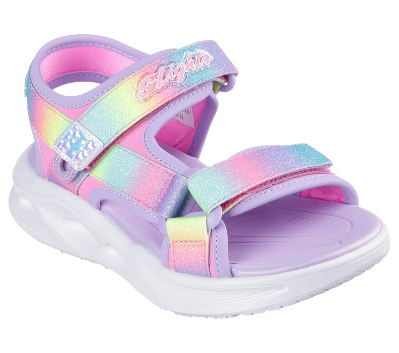 סנדלי אורות לבנות | Sola Glow - Rainbow Rizz