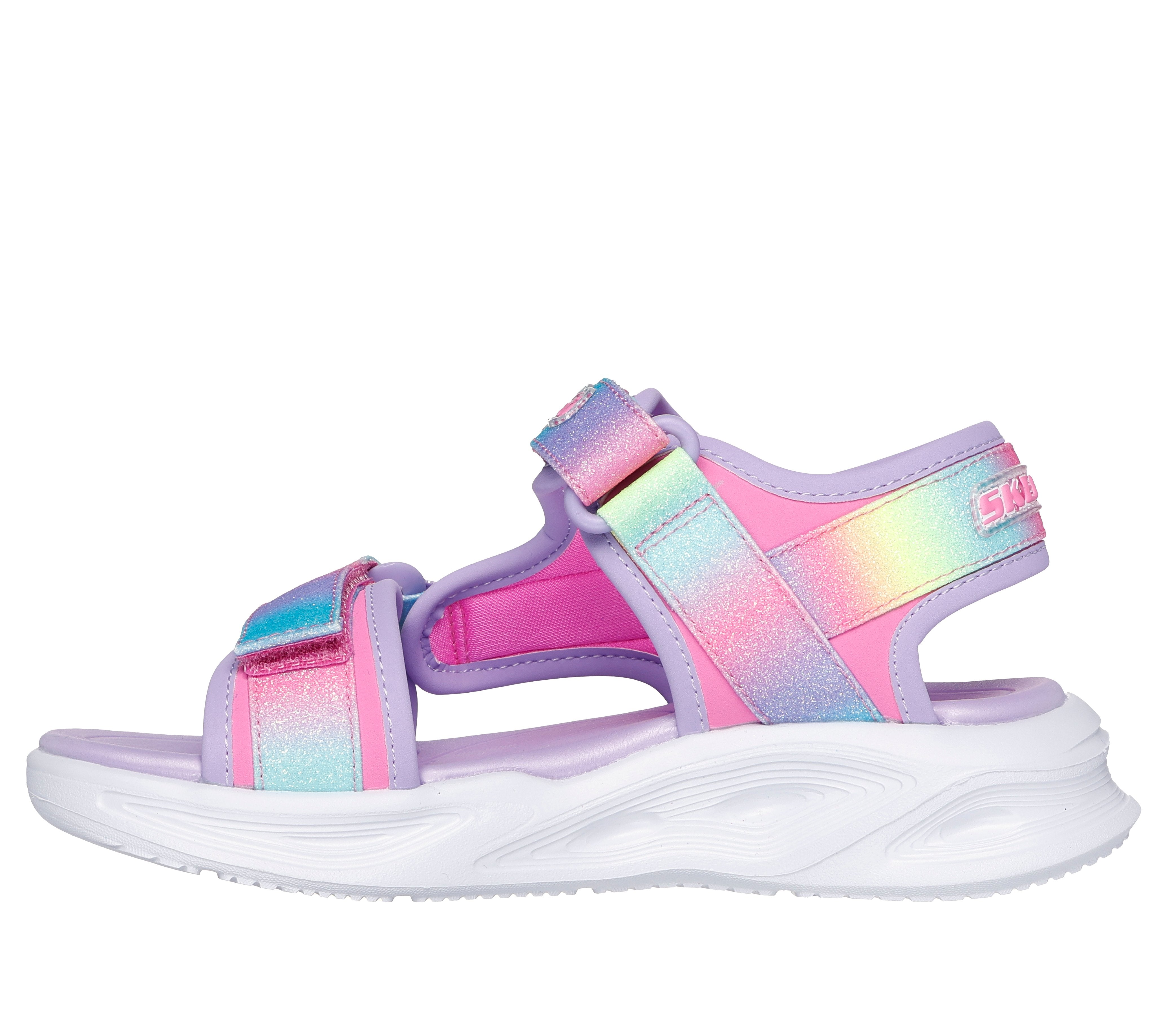 סנדלי אורות לבנות | Sola Glow - Rainbow Rizz