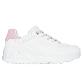 סניקרס סליפ-און | UNO Lite - Suede Pop צבע: לבן