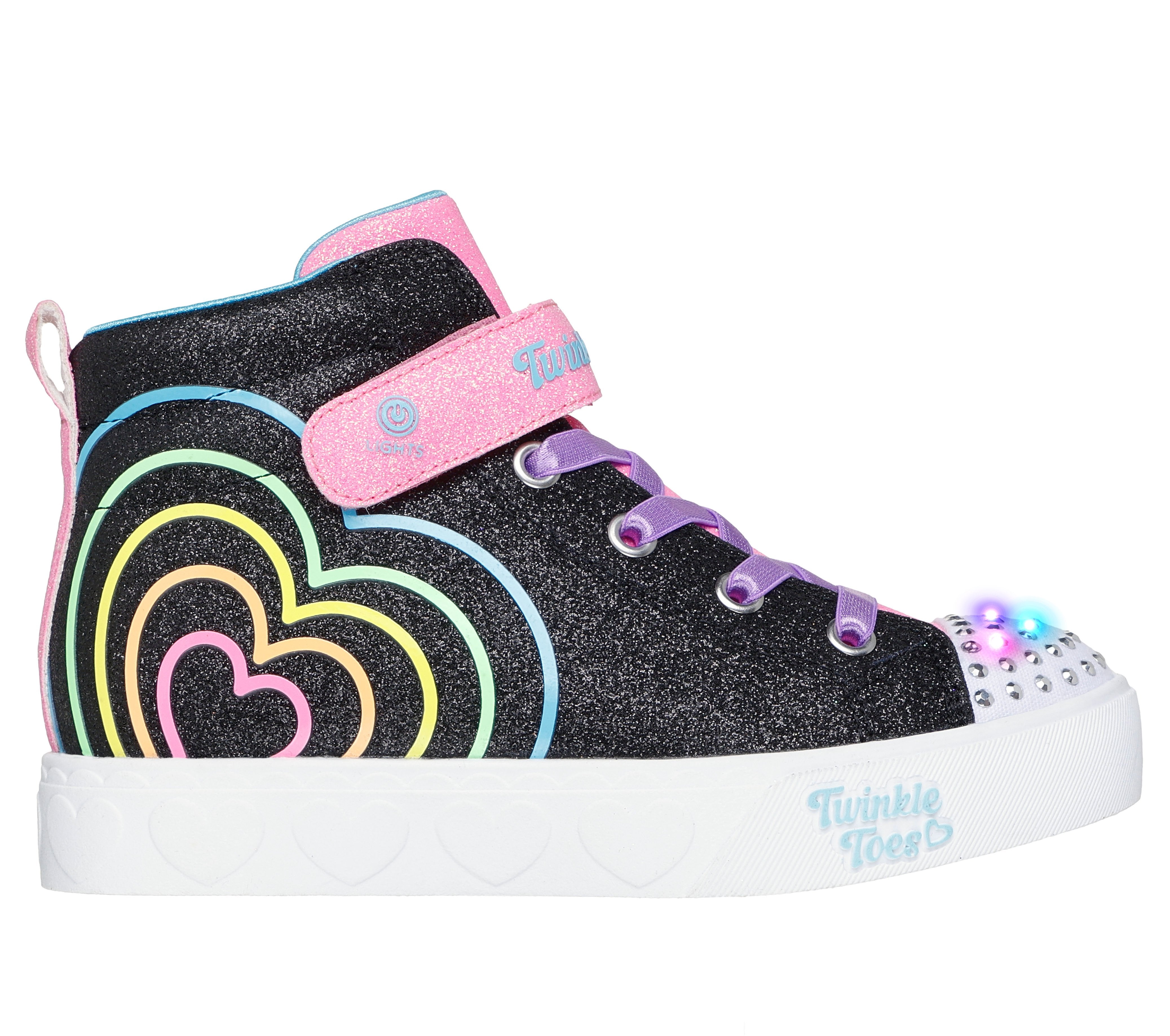סניקרס בנות | Twinkle Toes Heart Steps - Heart Glow
