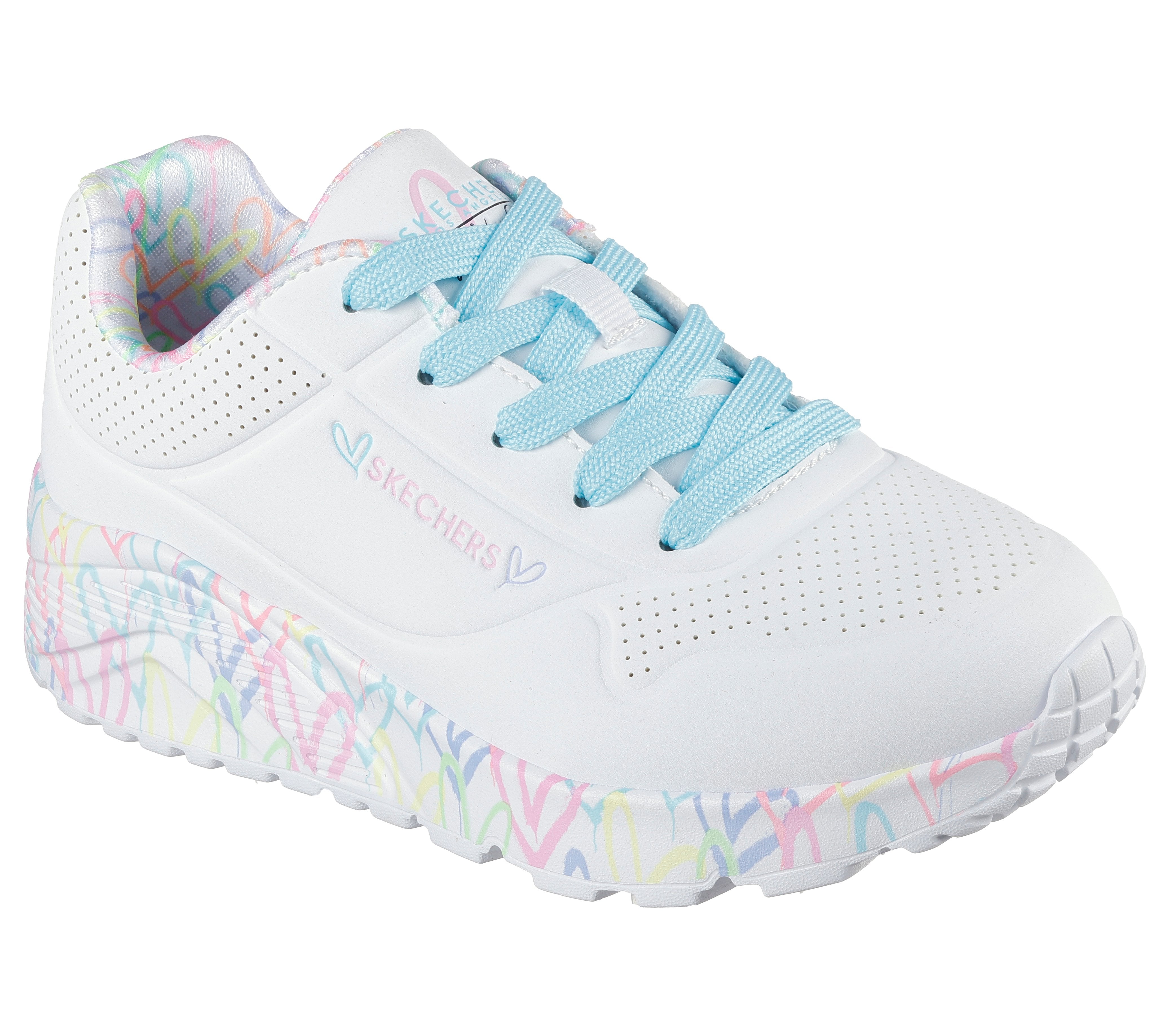 סניקרס בנות | Skechers X JGoldcrown: Uno Lite - Lovely Luv