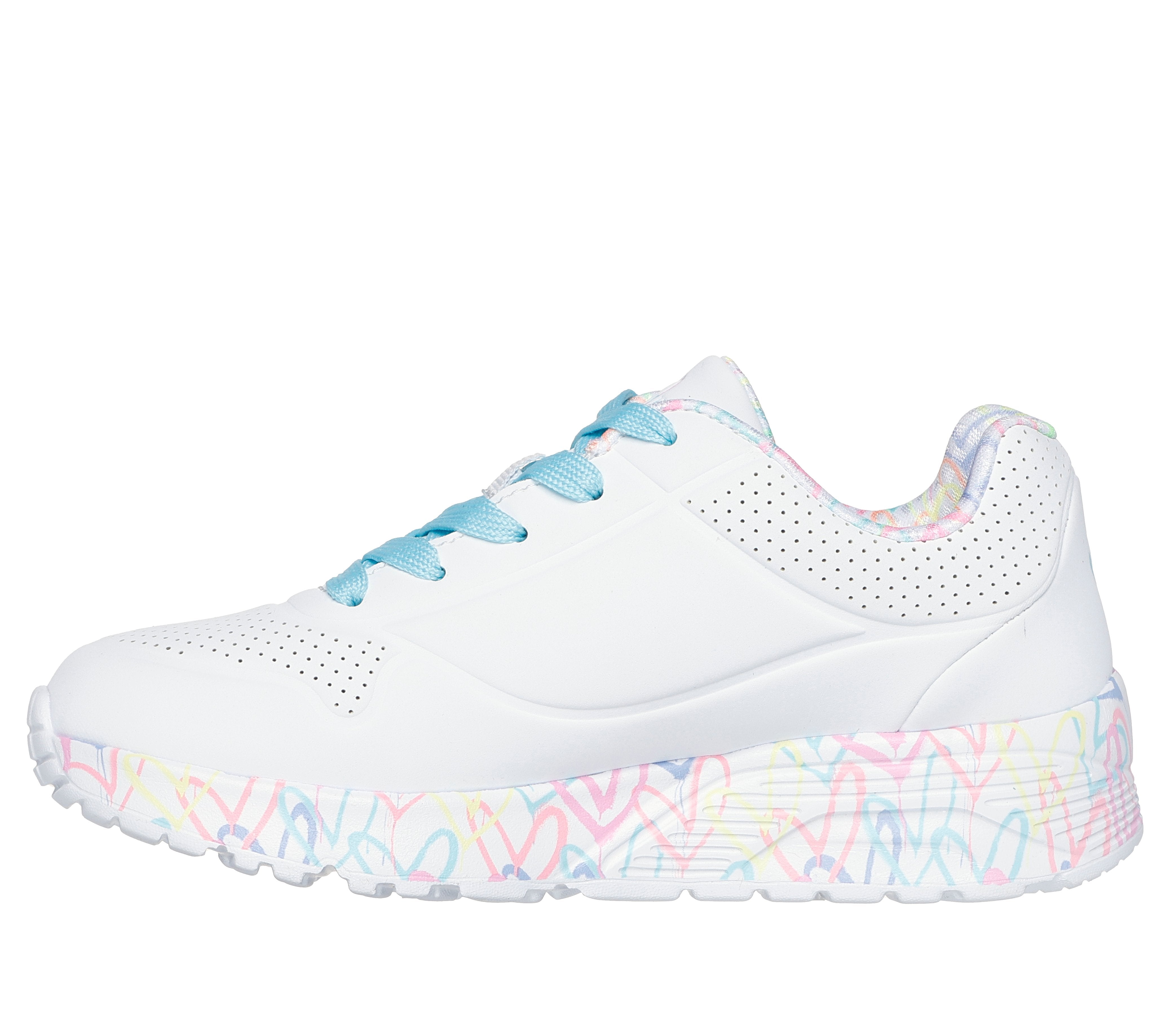 סניקרס בנות | Skechers X JGoldcrown: Uno Lite - Lovely Luv