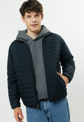 מעיל דו-צדדי צבע שחור