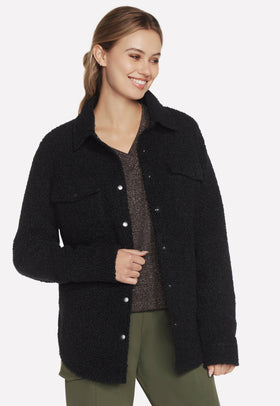 ג'קט פליז צבע: שחור