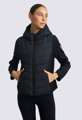 ג'קט ספורט קפוצ'ון צבע: שחור