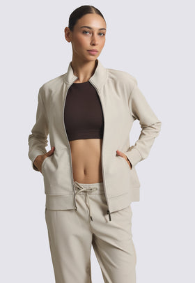 ג'קט ריב צבע בז'