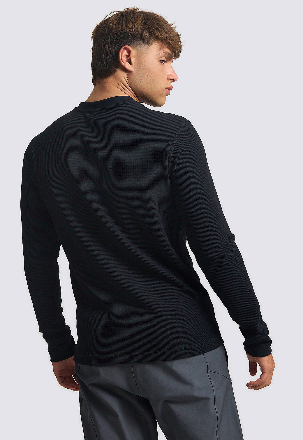 טישירט וופל שרוול ארוך