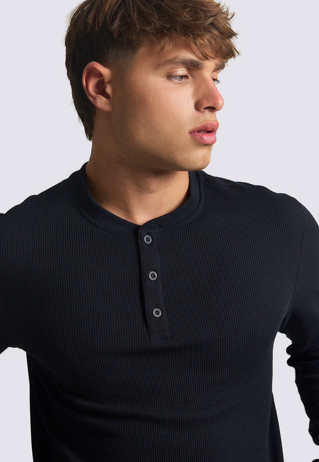 טישירט וופל שרוול ארוך