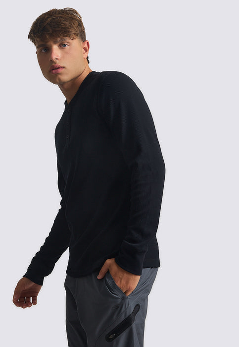 טישירט וופל שרוול ארוך