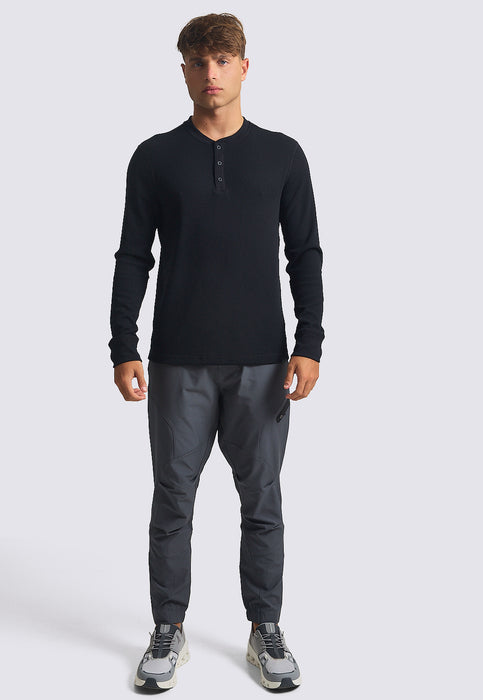 טישירט וופל שרוול ארוך