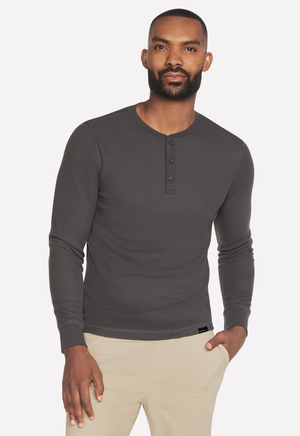 טישירט וופל שרוול ארוך