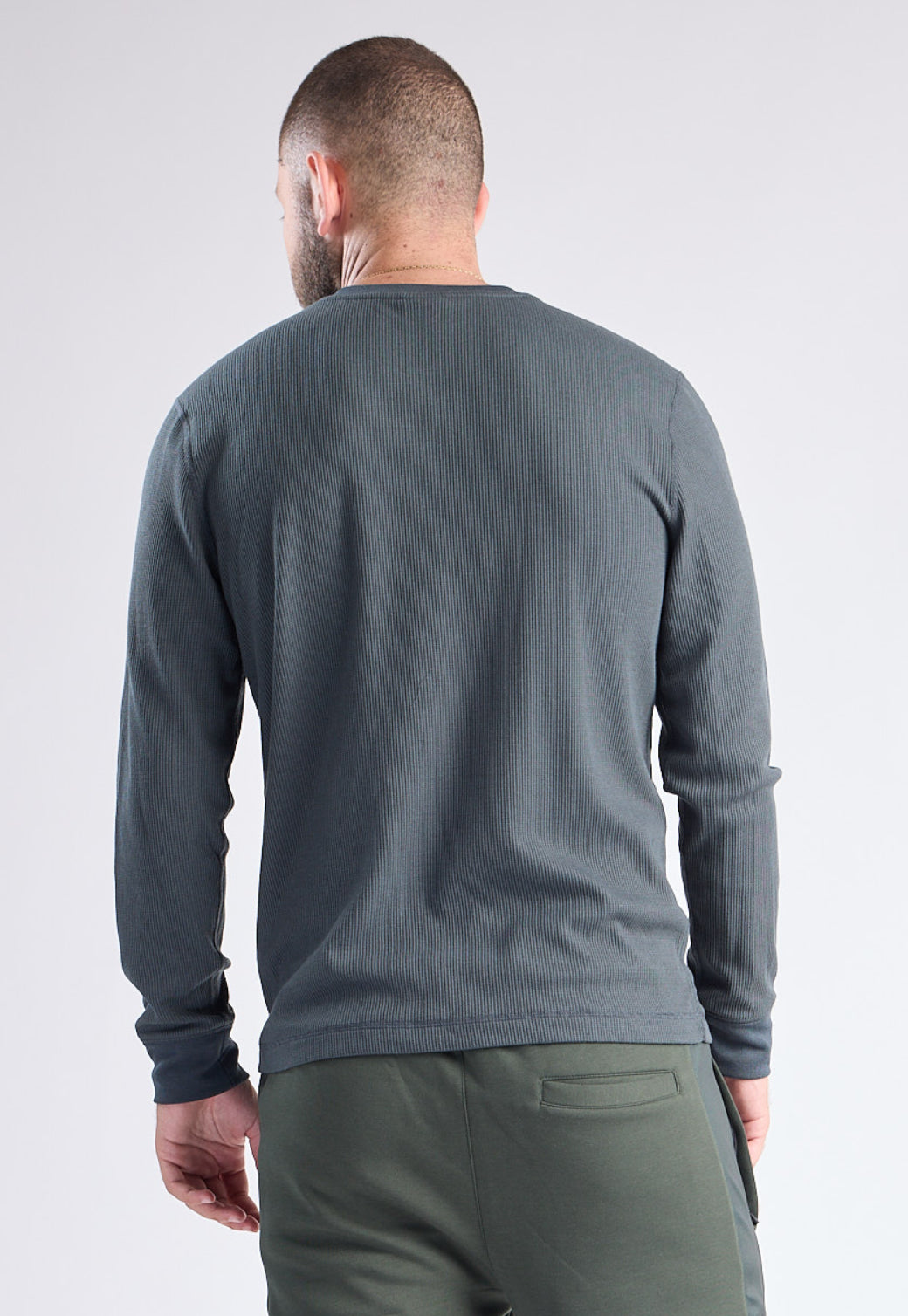 טישירט וופל שרוול ארוך