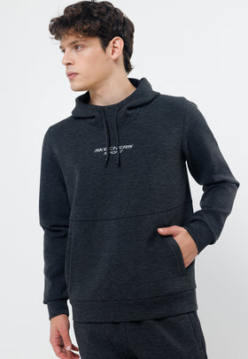 קפוצ'ון אינטרלוק צבע אפור