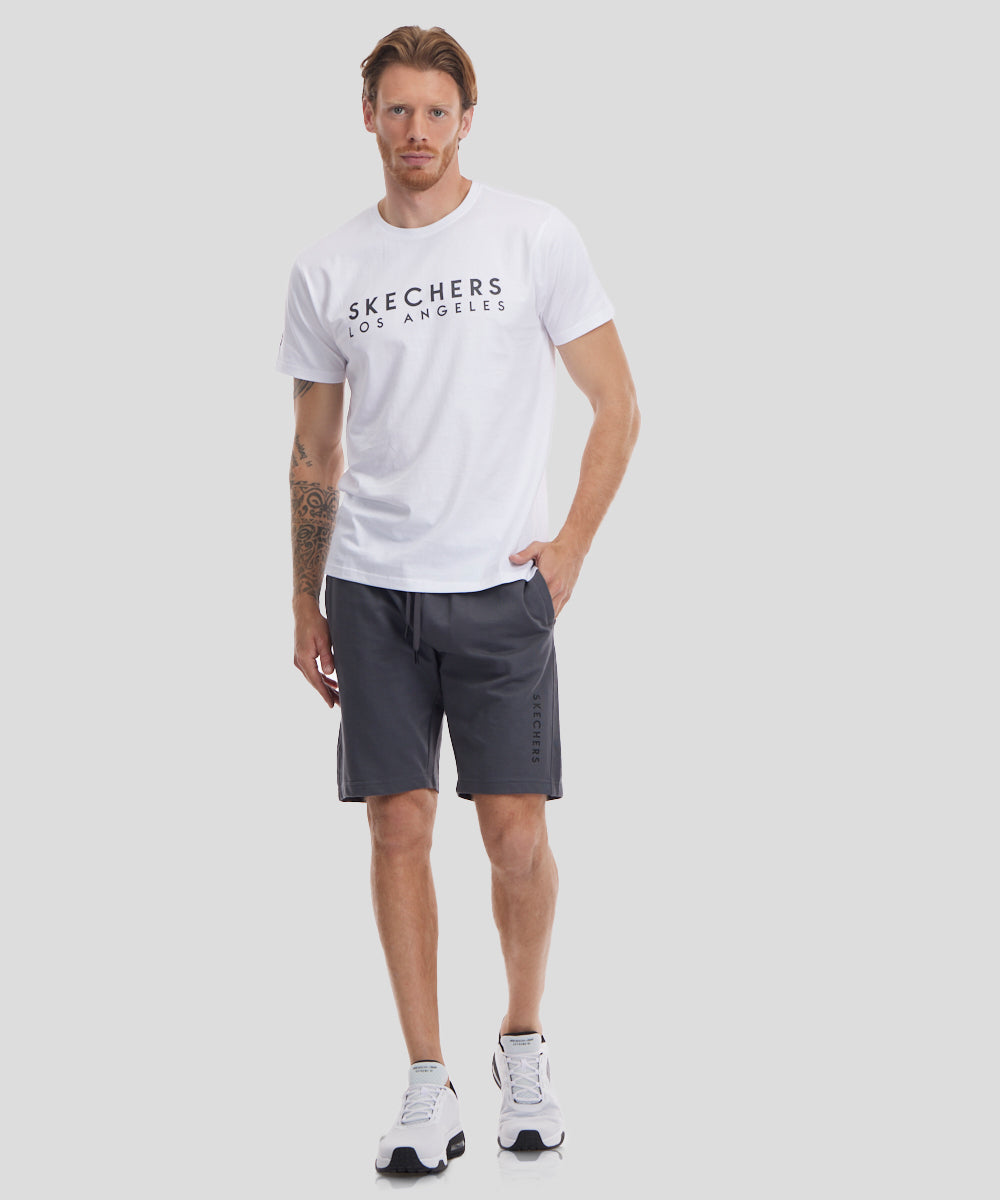 חולצת כותנה בייסיק עם לוגו