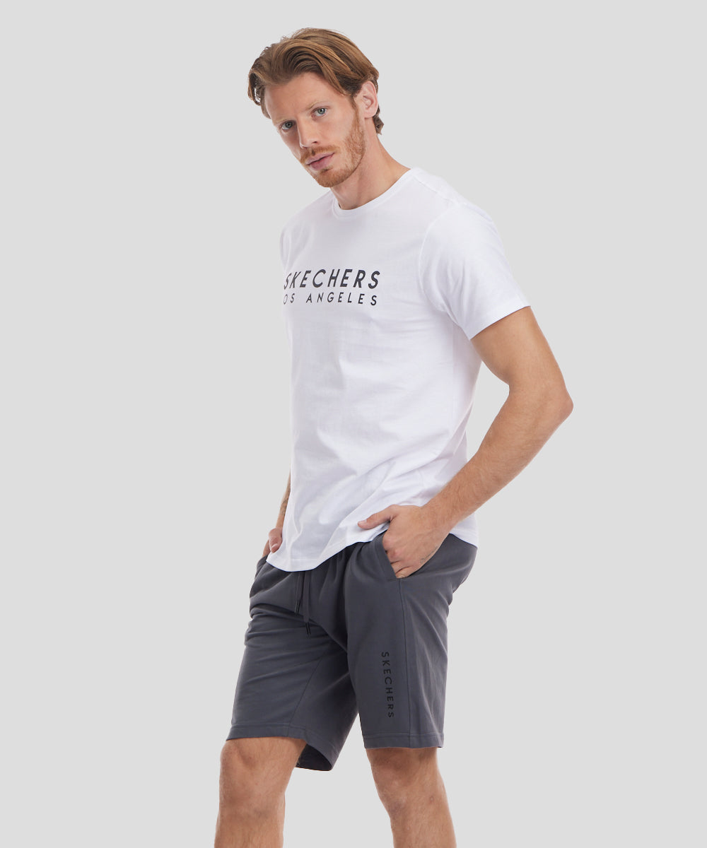 חולצת כותנה בייסיק עם לוגו