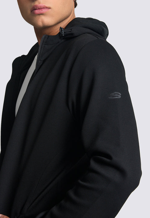 ג'קט אינטרלוק עם קפוצ'ון