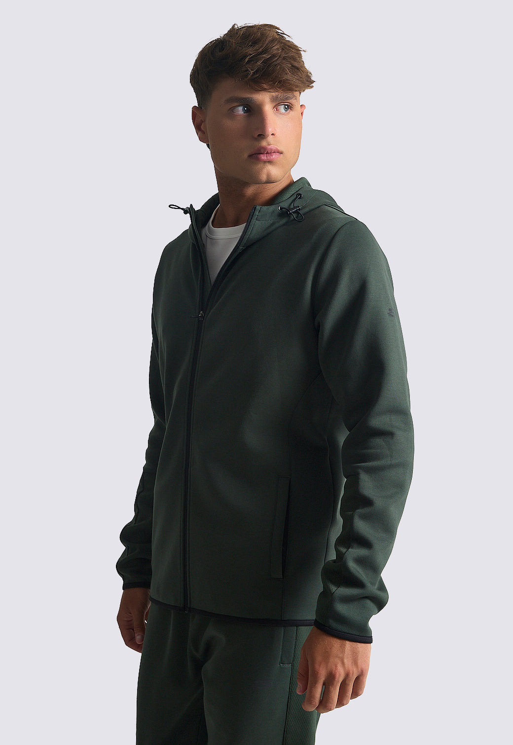 ג'קט אינטרלוק עם קפוצ'ון