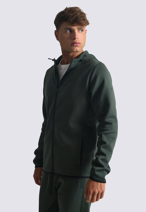 ג'קט אינטרלוק עם קפוצ'ון