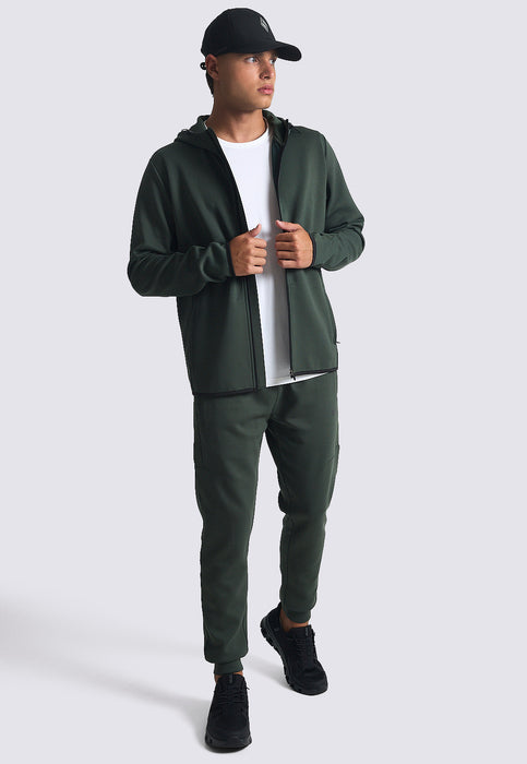 ג'קט אינטרלוק עם קפוצ'ון