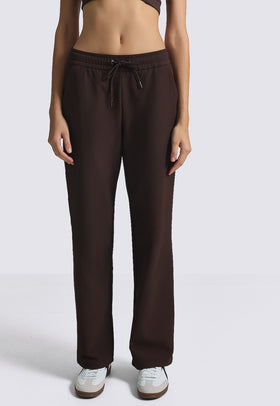 מכנס ריב ארוך צבע שוקולד