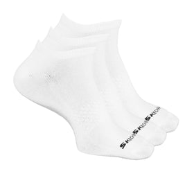 שלישיית גרביים נמוכות גבר (41-46) צבע לבן