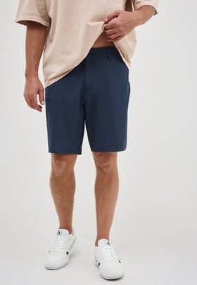 מכנס קז'ואל קצר צבע אפור