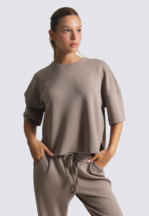 חולצה קצרה רפויה