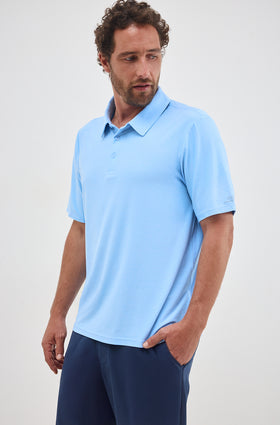 חולצת פולו ג'רזי צבע: תכלת