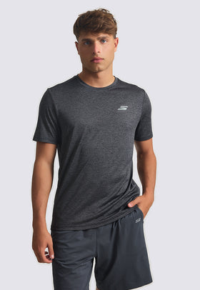 טישירט קצר מנדף צבע: שחור