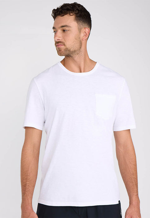 טישירט קצר עם כיס קדמי