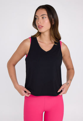 גופיית ספורט צבע: שחור