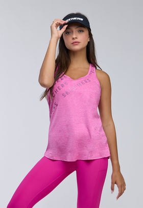 גופית אימון רחבת שכמות צבע: ורוד