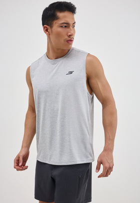 גופיית אימון מנדפת צבע אפור בהיר