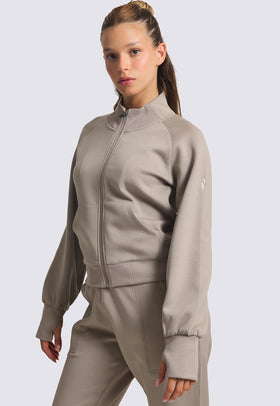 ג'קט ספורטיבי צבע בז'