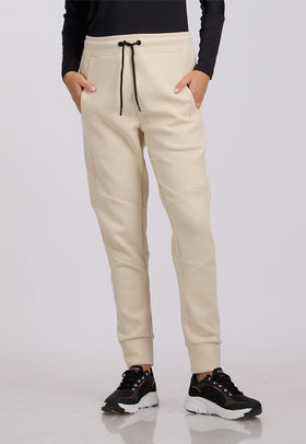 מכנס אינטרלוק עם לוגו רקום צבע: נטורל