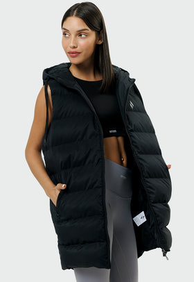 מעיל ווסט ארוך צבע: שחור