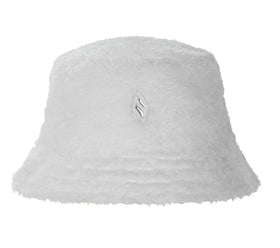 כובע דלי מפרווה צבע: לבן